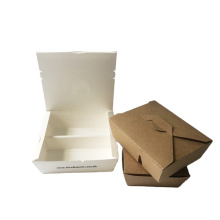 Boîte à lunch de papier kraft biodégradable jetable